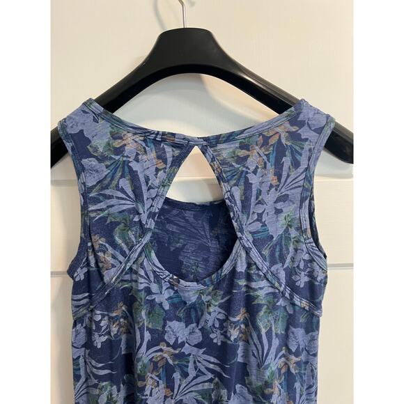 Fresh Produce Sleeveless Cotton Midi Dress Blue Tropical Pattern Boho Size XS - Picture 8 of 12